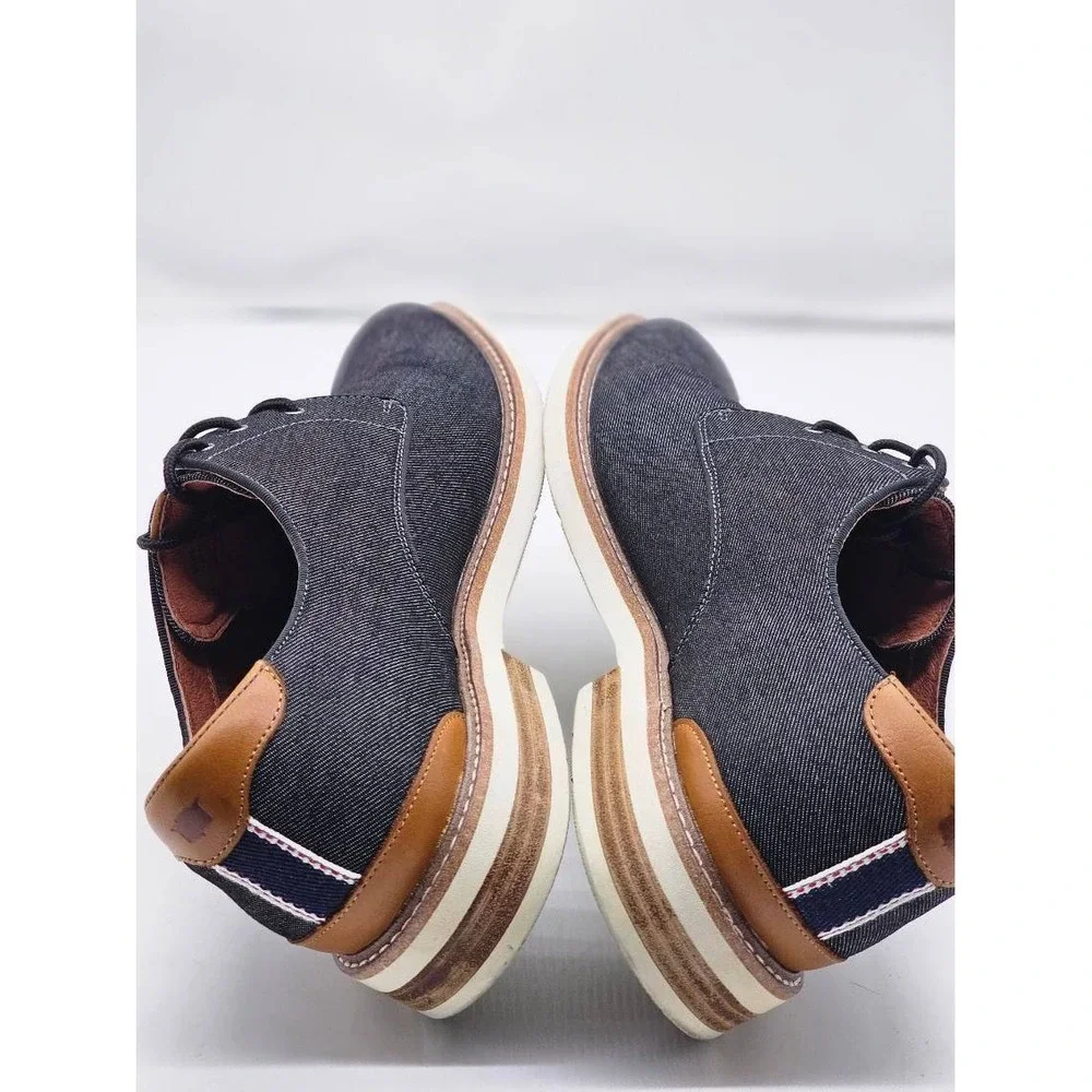 Florsheim Oxford Shoes Mens 13M Blue Denim 14273-001 Lace Up Casual